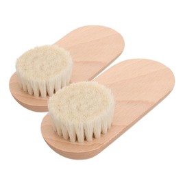 FRCOLOR 2pcs Nail Cleaning Brushes Wood Fingernail Brush with Soft Bristles for Cleaning Durable Design for Hands and Nails for Manicure and Hygiene Maintenance