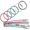 Key Rings Stainless Steel Wire Keychains Pack of 12 Color
