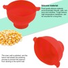 Microwavable Popcorn Bowl with Transparent Lid and Handle Collapsible Silicone