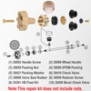 Bedalio RK-17MH Outside Faucet Repair Kit Metal Handle Compatible with