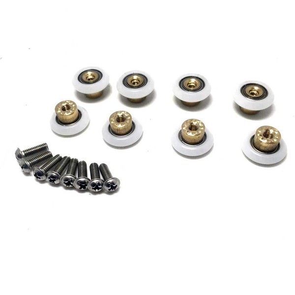 8 x Replacement Shower Door ROLLERS/Runners/Wheels19mm Diameter CY-103 (Roller diameter
