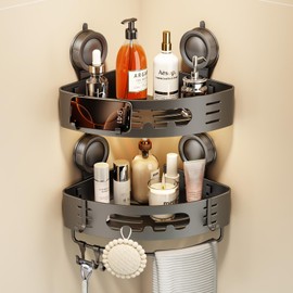 Repisas Para Baño Ventosa Esquinero Para Regadera Sin Taladro Estante de Baño Antióxido Organizador de Ducha Porta Shampoo Mueble Soporte para Regader