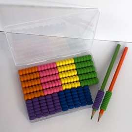 Foam Pencil Grippers,30 Pieces Foam Pencil Grips for Kids and Adults Handwriting Relieving Fingers Fatigue Writing Aid Pencil Holder Comfort Cushion Grip Pencil Grippers