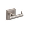 Chiswick Flexi Fix Double Wall Mounted Coat Hook, Brushed Nickel