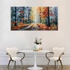 Diathou Art Hand painted Forest Landscape Oil Painting Modern Abstract