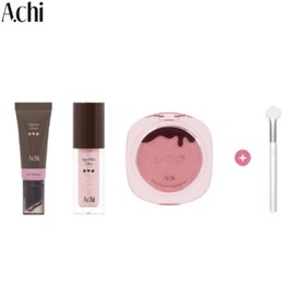 A.CHI Volume Gloss + Sparkle Glitz + Sugar Beam Highlighter & Gift Set 4items, Volume Gloss#$%Sparkle Glitz#$%Sugar Beam Highlighter#$%Gift:03 Grayish-02 Berrypop Glitz-01 Heart Berry-Makeup Brush 1ea (Random)