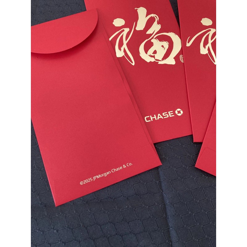 New! 8 Chase Bank Chinese Lunar New Year Red Envelopes