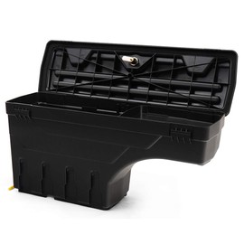 CHEDA Truck Bed Toolbox Storage, Compatible with 2005-2020 Toyota Tacoma, Black Driver Left Side