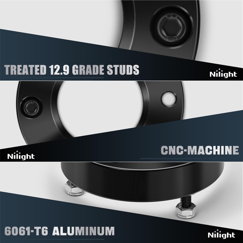 Nilight 2.5 inch Front Leveling Kit Lift Strut Spacers for