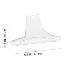YYMEIDS Beard Shaping Styling Template Transparent Beard Guide Shaper Tool Durable Mustache Sideburns Stencil for Men Facial Hair Hairline