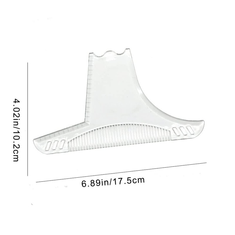 YYMEIDS Beard Shaping Styling Template Transparent Beard Guide Shaper Tool