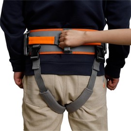 Gait Belt with Handles Used as Gate Belts for Physical Therapy, Gate Belts Medical for Elderly, or Safety Belt for Elderly Walking to Walking or Transfer in Physical Therapy or Daily Life, Orange, XL
