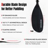 WONITAGO Kayak Paddles with Alloy Shaft and PP Blade, Floating