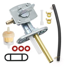 ZUDKSUY Fuel Valve Petcock Tank Switch w/Gasket & Shut Off - Universal Fit for Yamaha TTR/TT-R 90-350, Bear Tracker/Bruin/Timberwolf 250, Warrior 350,Quadsport 400 ATV Motorcycles