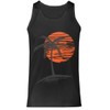 Kamaple Palm Tree Men's Fitness Tanks Tops T Shirt (Black,