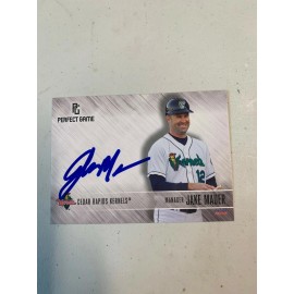 Jake Mauer 2016 Signed Cedar Rapids Kernels Team Card