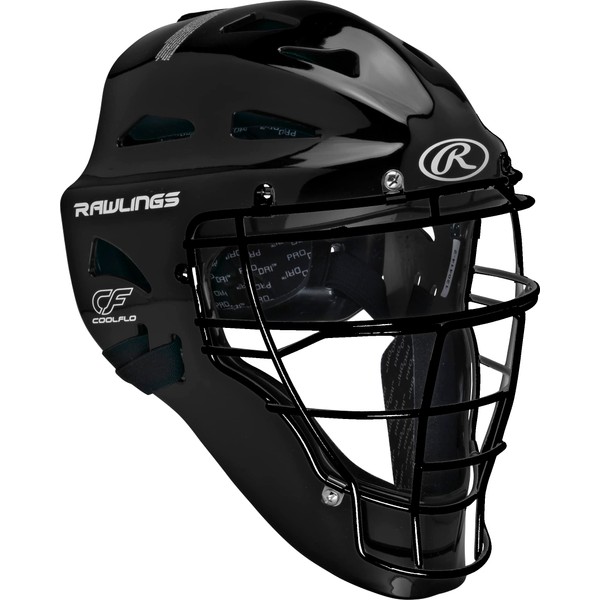 Rawlings | PLAYERS SERIES Catcher's Helmet | Baseball | Youth (6 1/2" - 7") | Black