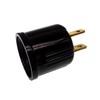 JNXQWE Outlet to Socket Adapter,Plug-in Light Socket,Polarized 2-Prong Outlet to