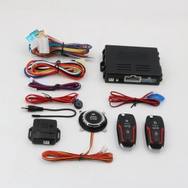 Car Ignition Switch Engine Start Push Button Keyless Entry Starter Remote Kit