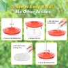 iBorn Hummingbird Feeders for Outdoors Hanging,Bee Proof Hummingbird Feeder with