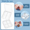 BENECREAT 4Pcs Empty DIY Eyeshadow Box Kit, Slim Custom Makeup