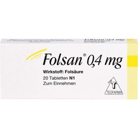 FOLSAN 0.4 mg Tablets Pack of 20