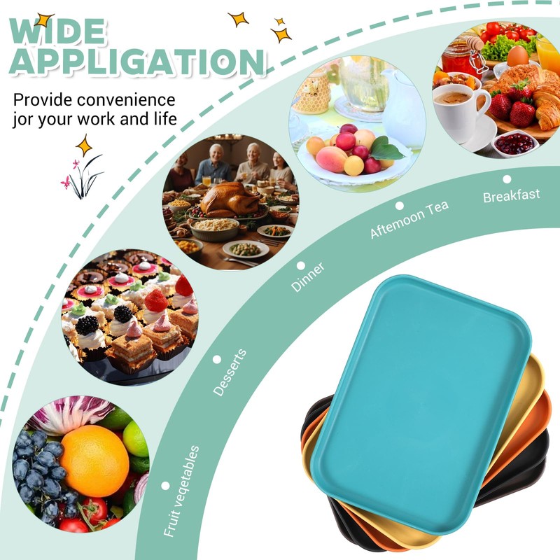 20 Pcs Plastic Art Trays, 10 Colors Stackable Activity Crafts