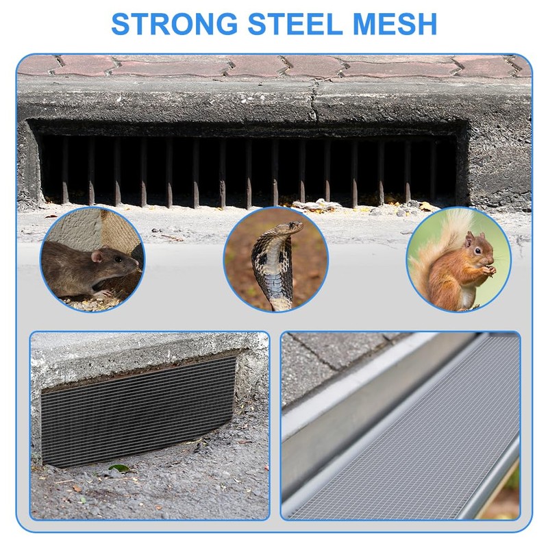 AMFUN 300mm*3m Rodent Mesh,Welded Metal Mesh Hot Dip Galvanised,for Vegetables