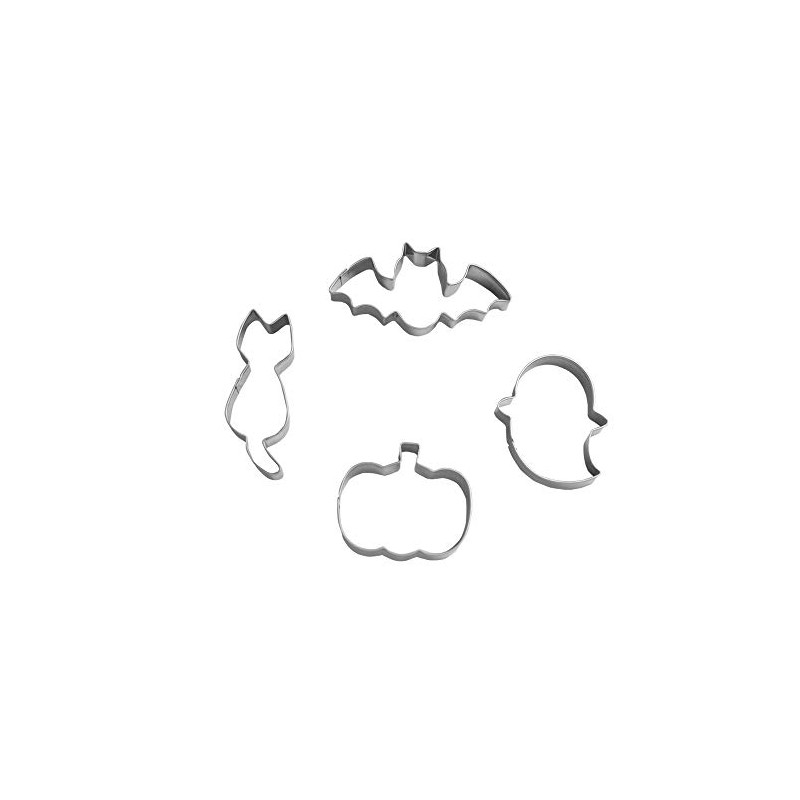 Keewah Small Halloween Cookie Cutter Set, from 2.2” to 3.1”
