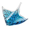Beachcombers Blue Glass Stingray Figurine, 6.89-inches Length, Home Decor Accessories,