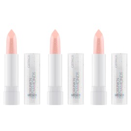 Catrice Drunk'n Diamonds Plumping Lip Balm, Nr. 060, Nude, feuchtigkeitsspendend, pflegend, vergrößernd, glänzend, vegan, ohne Parabene, ohne Mikroplastikpartikel, Nanopartikel frei, 3er Pack (3x3.5g)