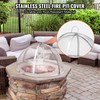 VEVOR Firepit Spark Screen Lid, 36" Diameter, Outdoor Firepit Ring