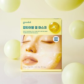 goodall Goodal Green Tangerine Vita C Blemish Care Gel Mask Special Set (5 pieces) / 구달 청귤 비타C 잡티흔적케어 겔 마스크 기획세트 (5매입)