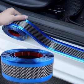 Car Door Sill Protector Car Door Sill Protectors Anti-Collision Strips Rubber Waterproof Protective Strip for Car Door Protection Door Sill Protector Bumper Protector (Blue, 5 cm Wide and 3 Metres