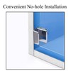 2Pcs Glass Door Pulls No Drilling Drawer Knobs Showcase Cabinets