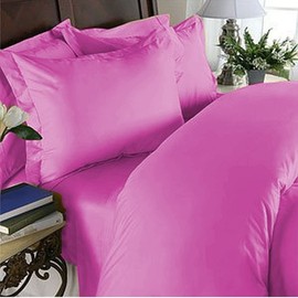 Elegant Comfort 4 Piece 1500 Thread Count Luxury Silky Soft Egyptian Quality Coziest Sheet Set, Queen, Hot Pink