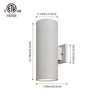 mirrea Modern Outdoor Porch Light Patio Light in 2 Lights