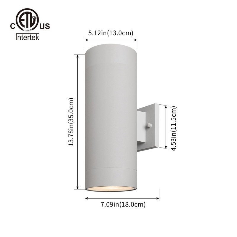 mirrea Modern Outdoor Porch Light Patio Light in 2 Lights