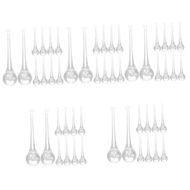 Operitacx 5sets 10pcs Acrylic Water Drop Pendants Hanging Lamp Decorations for Home DIY Crafts Parties Durable Design for Curtains Sun Catchers and More 10pcs*5