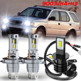 CHUSYYRAY 4PC For Honda Passport 2000 2001 2002 LED Headlight + Fog Light Bulbs H4+H3