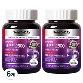 Nutri-D Day Thyroid Hormone Health Iodine 2500 24g, 60 tablets, 6 units / 뉴트리디데이 갑상선 호르몬 건강 요오드 2500 24g, 60정, 6개