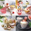 NANJIL Paper Cupcake Wrappers 50pcs/Pack, White Lace, Recyclable, for Wedding,