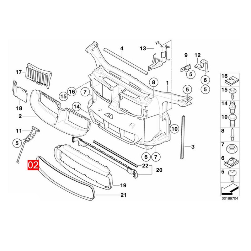 Front Air Intake Duct Guide 51117134099 Enhanced Performance Top Air