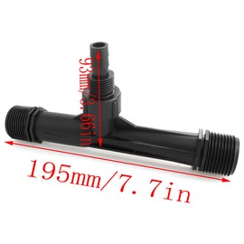 LQ Industrial 1Inch Irrigation Venturi Fertilizer Mixer Injectors Black Plastic Irrigation Tube Agriculture Tool