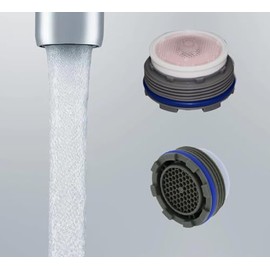 Common Parts Compatible Delta Faucet Kitchen Aerators Aerated Flow Replacement RP70718, # RP53998, RP52627 M21.5 Male Threaded (Pink 1.2 gpm)