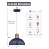 FEMILA 3 Pack Pendant Lights Black Hammered Metal Finish 10.2"