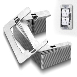 Outlet Spacer for Electrical Box, Hongmed Wall Plate Spacer 20 Pcs, Metal Flush Fit Device Leveling Plate for Loose Outlet Plug Fix, Receptacle Extenders Fit Standard Switches & Covers