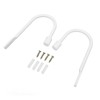 2Pcs Curtain Holdbacks U Shape Carbon Steel High Hardness Powder