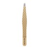 Revlon Gold Series Slanted Tip Tweezers, Ultra-Sharp for Precision Eyebrow