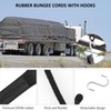 Boocalny 6 Inch Rubber Bungee Cords with Hooks, 10 Pack